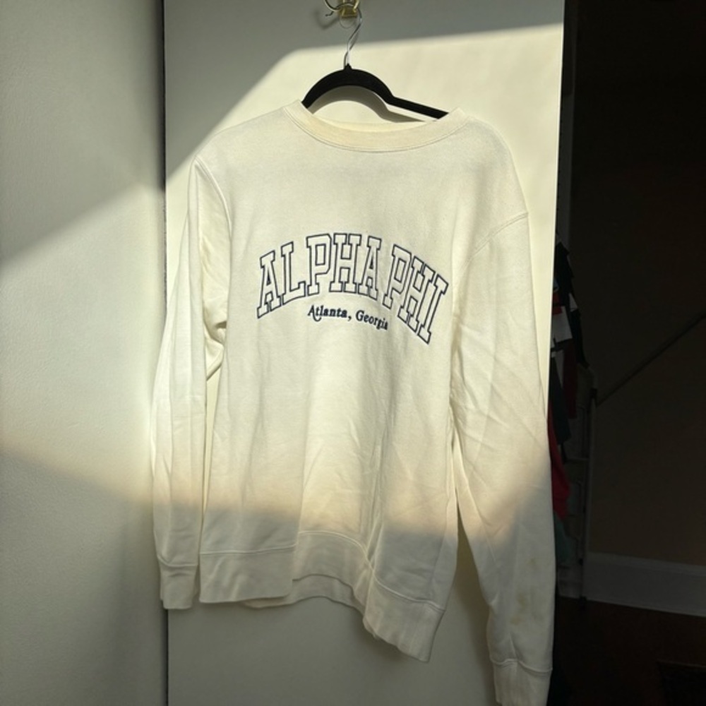 Alpha Phi Cream Sweater